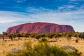 A scenic view of Uluru Ayers Rock, Australia Royalty Free Stock Photo